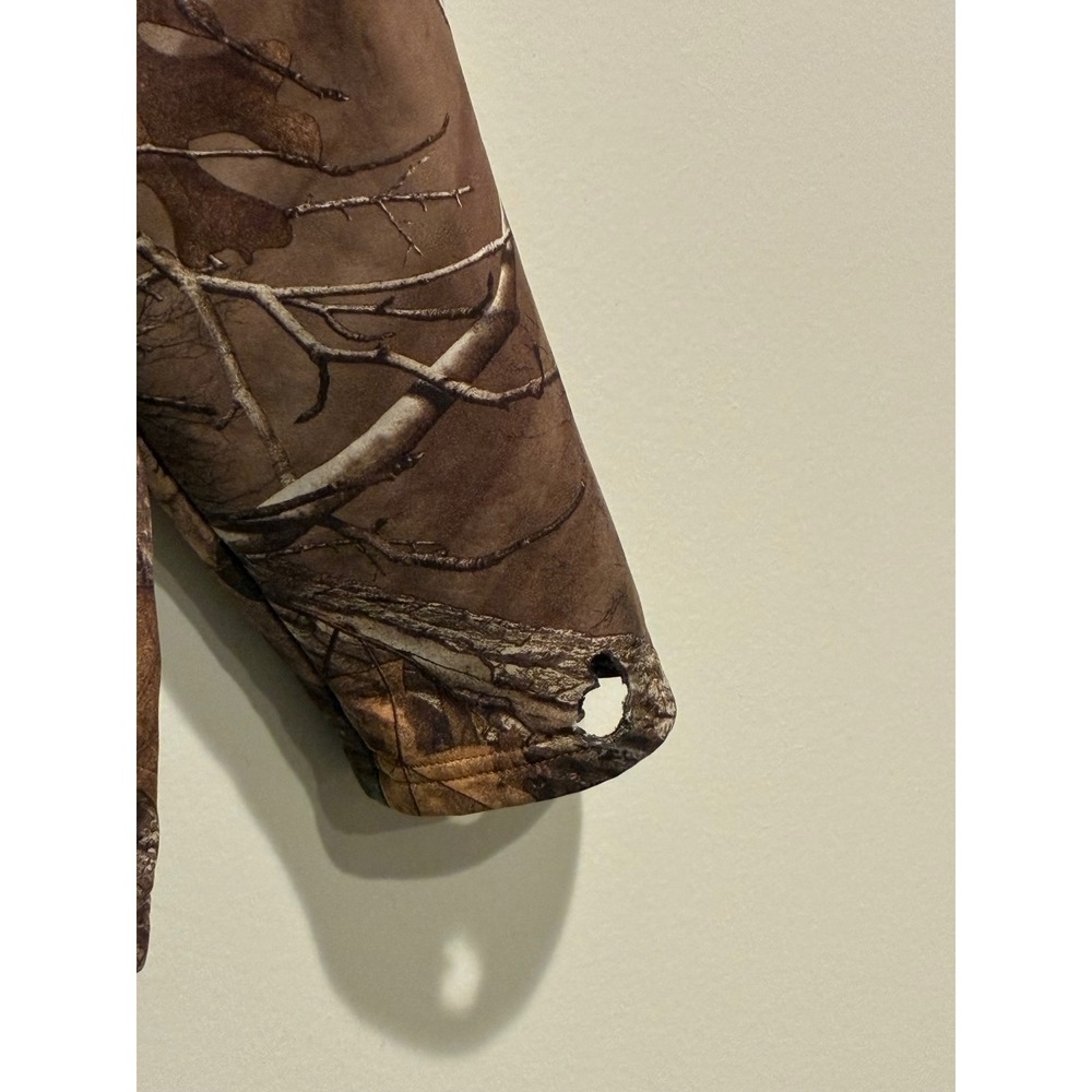 Under Armour Mens Realtree Xtra Camo Full Zip Fleece Hunting Jacket Large Camo - Picture 3 of 11